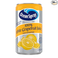 Ocean Spray 100% White Grapefruit Juice 7.2 oz Cans (Pack of 24)