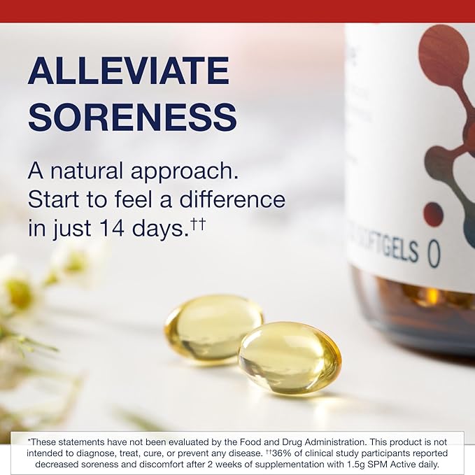 Metagenics SPM Active - Specialized Pro-Resolving Mediators from Marine Oils - Supports Normal Inflammatory Response Tissue Health Joint Comfort Immune Health - Non-GMO Gluten-Free - 120 Softgels