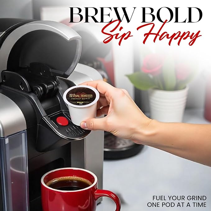 InfuSio Coffee Pods – 96 Count French Roast (Dark Roast Coffee) Single Serve Coffee Pods for Keurig K Cup® Brewers Compatible with Keurig 2.0 Brewers