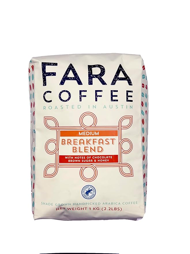 Fara Coffee Whole Bean (Breakfast Blend (Medium) 2.2 Lb)