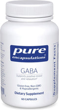 Pure Encapsulations GABA - Supplement to Support Relaxation &amp Moderation of Occasional Stress - with Premium GABA Amino Acids - 60 Capsules