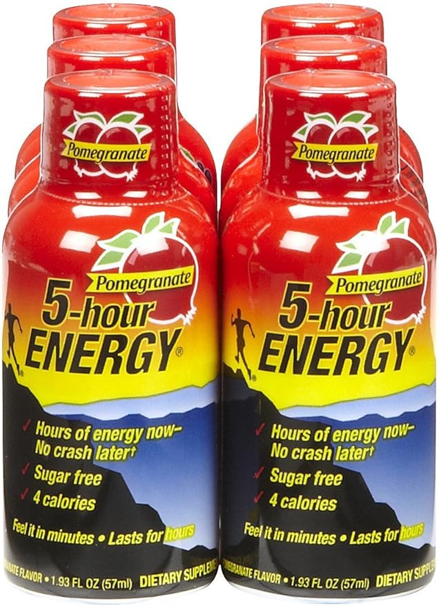5 Hour Energy Drink Shot Pomegranate 6 Count