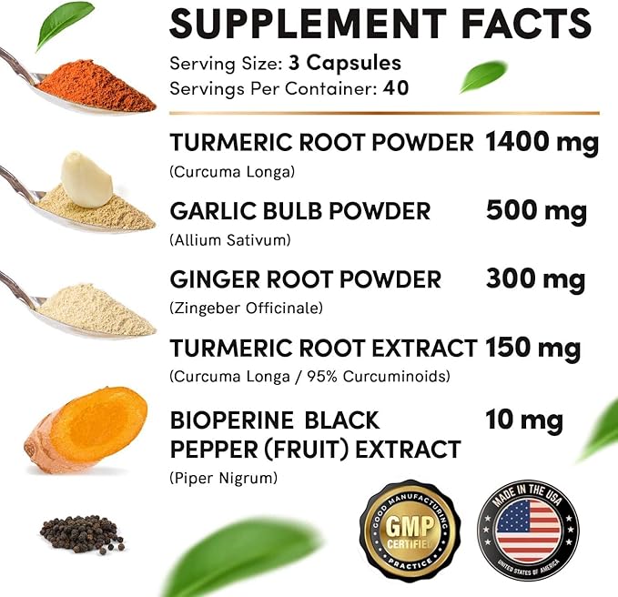 MEDCHOICE Turmeric &amp Ginger (120ct) Sleep Melatonin (180ct) and Nootropic Brain (60ct) Supplement Bundle - Wellness Trio for Brain Sleep &amp Immune Support - Vegan Non-GMO Gluten-Free