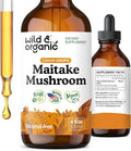 Wild &amp Organic Maitake Mushroom Tincture - Immune Support Supplement - Liquid Maitake Mushroom Extract - Vegan Sugar &amp Alcohol-Free Drops - 4 fl oz