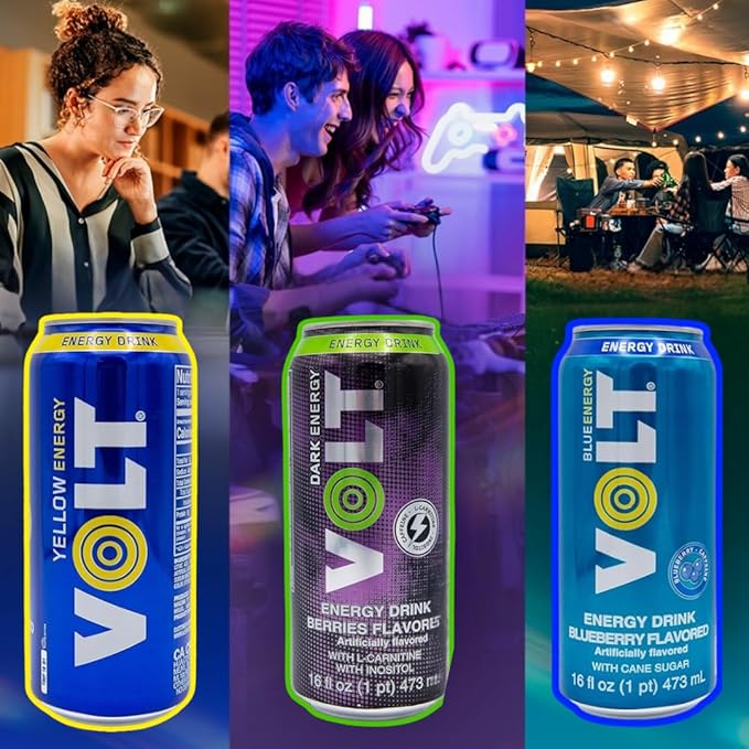 VOLT Yellow Energy - Energy Drink (16 fl. oz. 6 - pack Guarana)…