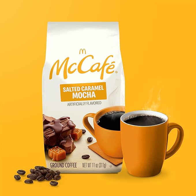 McCafe Salted Caramel Mocha Ground Coffee Flavored 11oz. Bagged