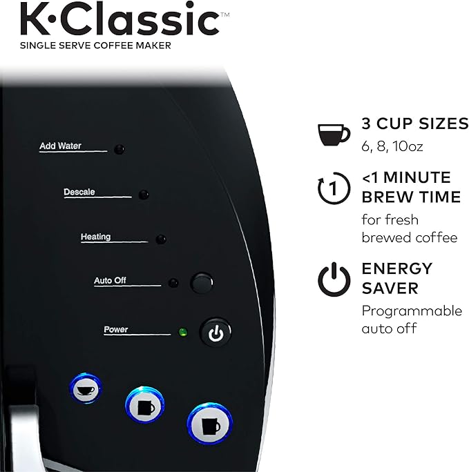 Keurig K-Classic Coffee Maker with McCafé Classic Collection Variety Pack 40 Count K-Cup Pods