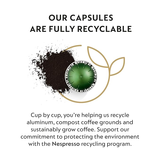 Nespresso Capsules VertuoStormioDark Roast Coffee30-Count Coffee PodsBrews 7.8oz.(Pack of 2)
