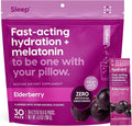 Hydrant - Sleep Electrolyte Powder Elderberry Flavor 30 Rapid Hydration Individual Stick Packs - Sleep Blend of Melatonin L-Theanine Magnesium &amp Chamomile