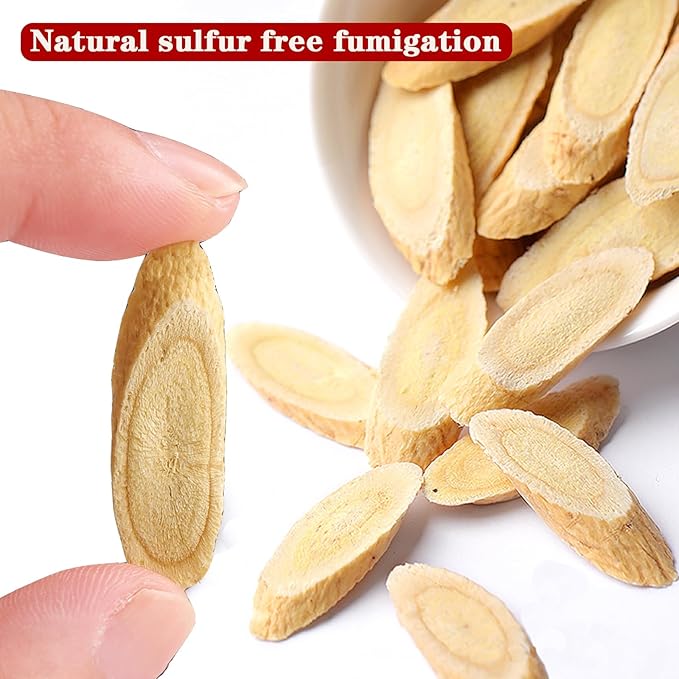 Astragalus Membranaceus Astragalus Root Tea 300g/10.58oz Huang Qi Slices Astragali Chinese herb Caffeine Free Sulfur Free Cut Diagonally Large Slices 黄芪 黄芪片