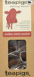 Teapigs Rooibos Crème Caramel Tea Bags Made With Whole Tea Leaves Natural Ingredients Non-GMO Caffeine-Free – 90 Count (6 Packs of 15 Teabags)