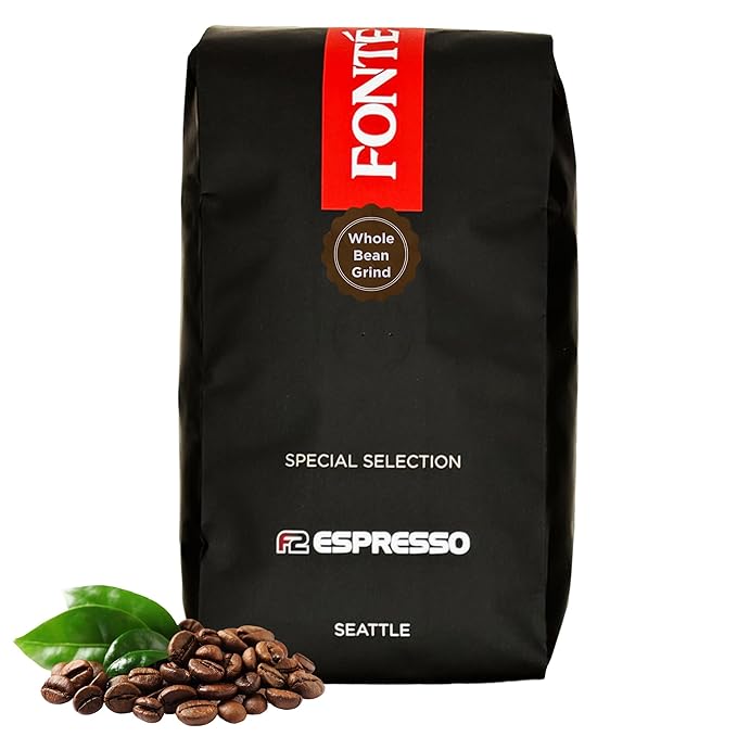 Fonte Coffee Roaster - Whole Bean Coffee - Medium-Dark Fresh Roast - Roasted in Seattle - Single Origin - Sweet Caramel Cocoa - 12 oz - F2