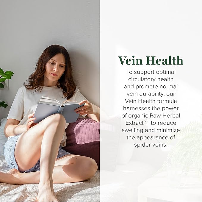 Global Healing Plant-Based Vein Health Liquid Vegan Supplement Drops to Support Blood Flow &amp Circulation Helps with Spider &amp Varicose Veins for Healthy Legs - Organic Horse Chestnut Root - 2