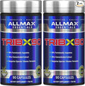 ALLMAX TRIBX90 - 90 Capsules Pack of 2 - Natural Testosterone Booster - Delivers Bulgarian Species Tribulus Terrestris - 90% Furostanolic Saponins - 180 Total Servings