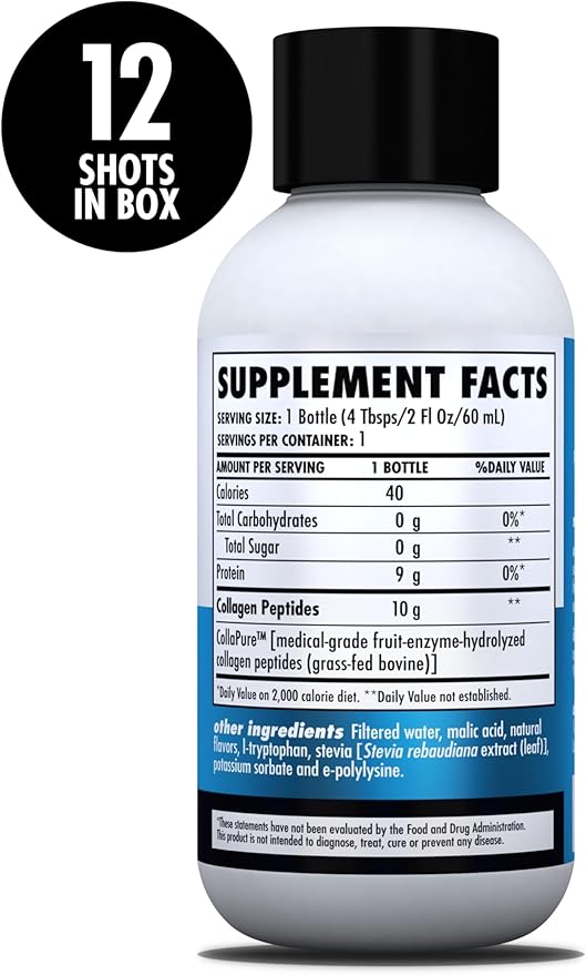 HEALTH DIRECT – Medical-Grade Liquid Collagen Shots – AminoSculpt Sugar-Free – Orange Cream – 12 Servings (12pk 2oz Shots) – Good for Joints Bones &amp Sleep – Better Hair Skin &amp Nails