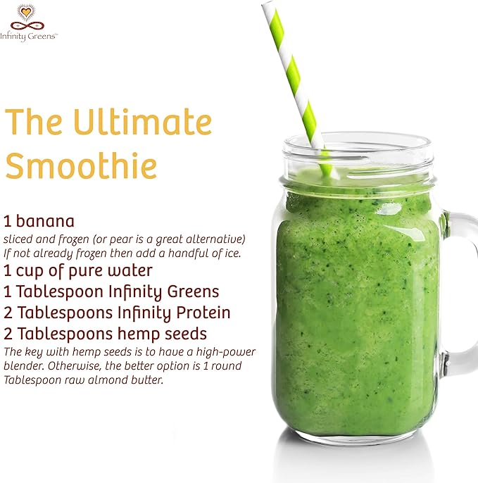 Superfood Powder Blue Green Algae Based Green Juice Powder with 28 Organic Superfoods No Fillers or Grasses Energy &amp Longevity Low Temp Dehydrated Greens (34 Servings)