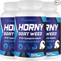 Hornygoatweed for Men 12 In 1 HornyGoatWeed Male Enhancing Supplement with 1500mg Hornygoatweed 500mg Maca Root Ginseng Tongkat Ali Ginger for Stamina &amp Energy Max Strength - 180 Tablets