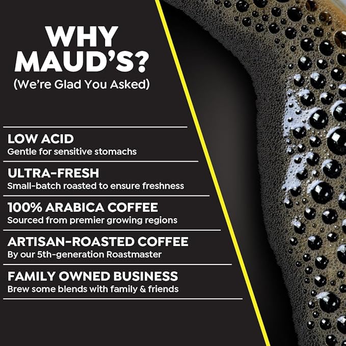 Maud's World's Strongest Decaf Dark Roast Coffee Pods 36 ct Decaffeinated Dark Roast Coffee in Single Serve Pods – 100% Arabica Coffee Compatible with Keurig K Cups Maker