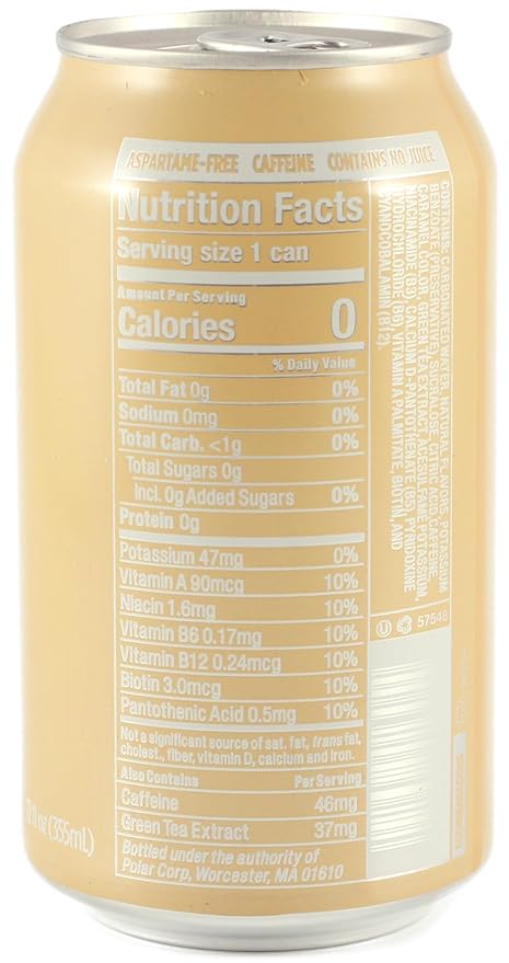 KauffmanTreats Frannie Sparkling Beverage- Zero Calories &amp Sugar Aspertame Free: 24-Ct Case 12 Oz. Cans (Very Vanilla Creme)