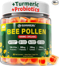 Digestive Health &amp Weight Bee Pollen Organic 1000mg w/Probiotics Prebiotics &amp Turmeric Bee Pollen Gummies Rich in B-Vitamin Antioxidants Amino Acids for Digestive Weight &amp Energy