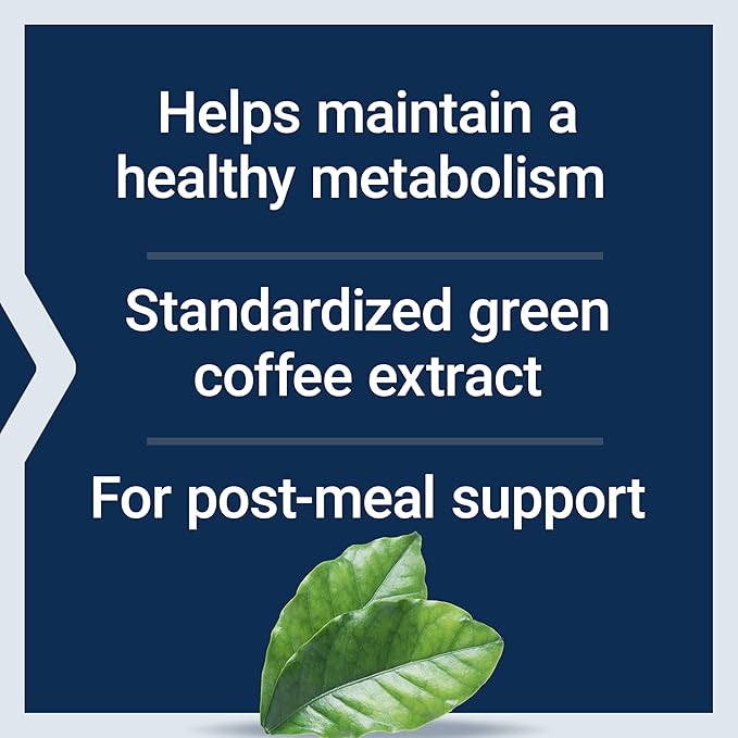Life Extension CoffeeGenic® Green Coffee Extract 400 mg standardized for 50% chlorogenic Acid After-Meal Metabolism Support Gluten Free Non-GMO Vegetarian 90 Capsules