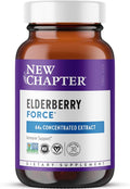 New Chapter Vegan Elderberry Capsules with 64x Concentrated Black Elderberry + Black Currant for Comprehensive Immune Support Non-GMO Project Verified Gluten Free Certified Vegan 30 Count