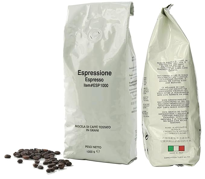 Espressione Whole Bean Classic Espresso Blend Coffee 2.2 lbs (Pack of 2)