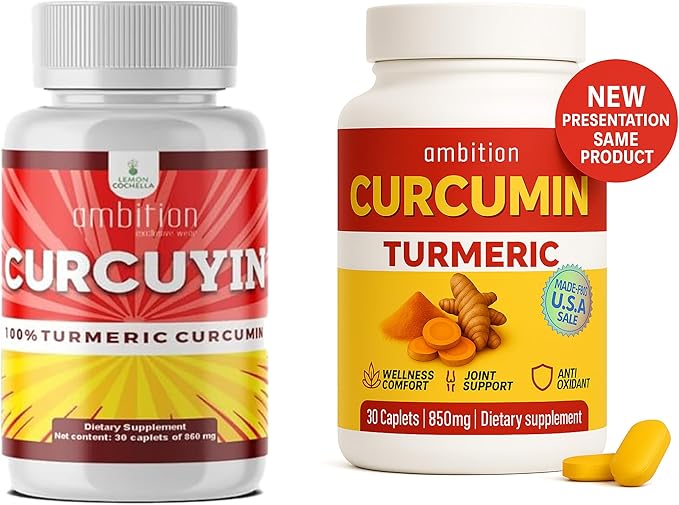 Curcuyin Turmeric Curcumin Supplement 850mg 30 Caplets