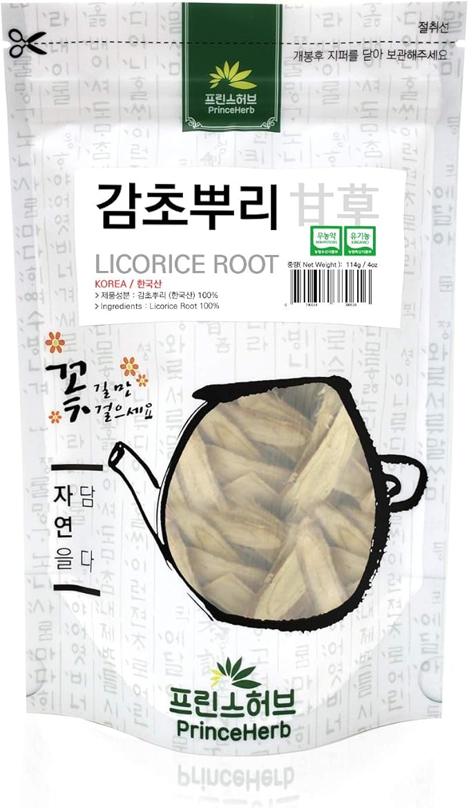 [Medicinal Korean Herb] Licorice Root (Sweet Root/Gancao/감초 뿌리) Dried Bulk Herbs 4oz (113g)