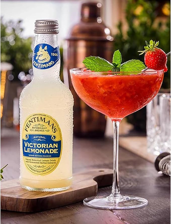 Fentimans Botanically Brewed Classic Victorian Lemonade Sparkling Soda 9.3 fl oz Bottles – Premium Craft Soda/Mixer for Cocktails &amp Refreshing Drinks