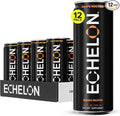 Echelon Pre-Workout Energy Drink - 12-Pack Mango Reaper - Peak Performance Sustained Energy Focus and Endurance Dietary Supplement - 300mg of Caffeine Beta-Alanine L-Theanine &amp Fiber - Vegan