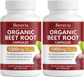 Organic Beet Root Capsules – 1300 mg Beetroot per Serving Supports Circulation &amp Daily Energy for Active Lifestyles Plant-Based Antioxidant Formula 60 Capsules (2)