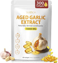 Aged Garlic Extract - 300 Count 10000mg Aged Garlic Supplements for Daily Wellness &amp Cardiovascular Wellness Routines Non-GMO All-Natural Softgels Pure Antiox Wellness