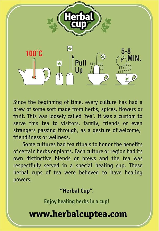Herbal Cup Ayurveda Balanced Tea Organic Health &amp Body Focused Teas No Caffeine Herbal Supplement (Throat 16 Count (Pack of 6))
