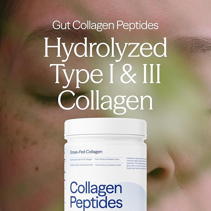 Essential Stacks Collagen Peptides Powder (from Grass Fed Cattle) - Gluten Dairy &amp Soy Free - Unflavored Hydrolyzed Collagen Supplement (10.6 oz)