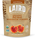 Laird Superfood Organic Reishi Mushroom Powder for Immune Support and Stress Relief 3.17 oz. Bag Pack of 1