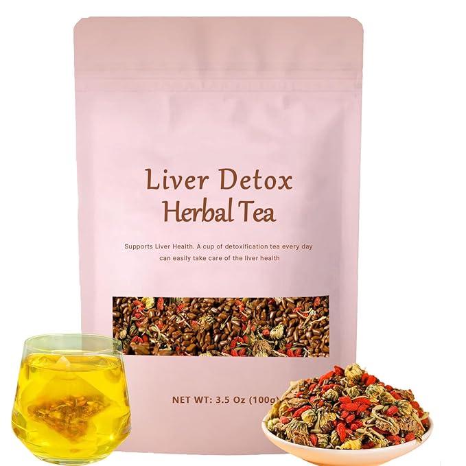 Liver Detox Herbal Tea Dandelion Root Tea Chrysanthemum Cassia Seed Goji BerryTea Kidneys &amp Liver Health TeaWith Wolfberry Cassia Seed Milk Thistle