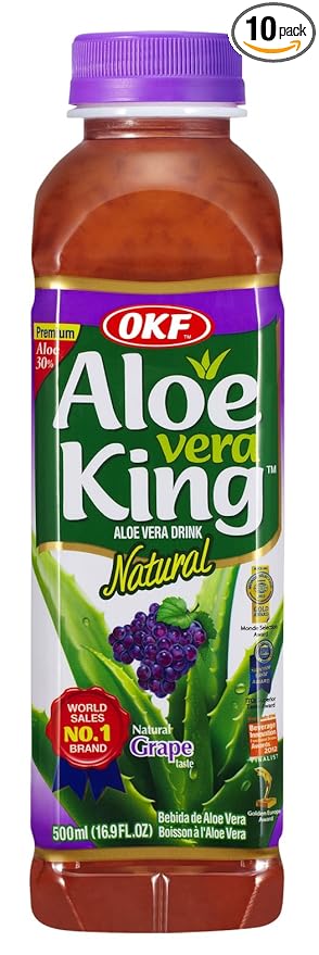 Aloe Vera King Juice Grape 16.9-Ounce (Pack of 20)