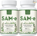 1100mg SAM-e (S-Adenosyl-L-Methionine) SAM e Supplement for Mood Joint &amp Liver Highest Concentration of Active SS Form Same Vegan 120 Tablets