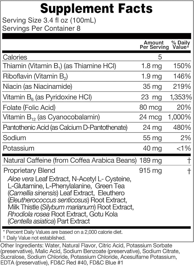 DrinkAde Boost – The Day After Drink Immunity &amp Energy Support Hydration &amp Recovery Drink with Caffeine Electrolytes B Vitamins &amp Green Tea Extract – Sugar Free 5 Calories Vegan Non-