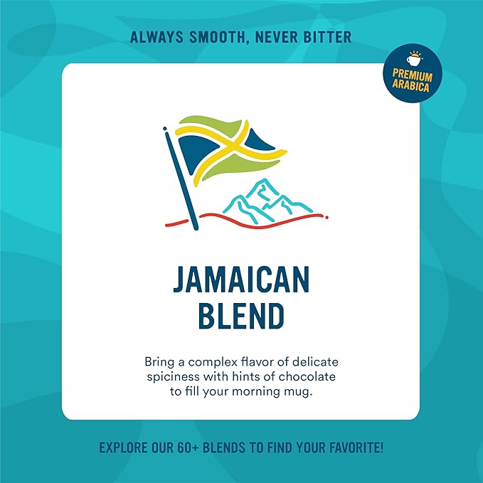 Cameron's Coffee Roasted Whole Bean Coffee Jamaica Blend 4 Pound
