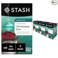 Stash Tea Christmas Eve Herbal Tea - Caffeine Free Non-GMO Project Verified Premium Tea with No Artificial Ingredients 18 Count (Pack of 6) - 108 Bags Total