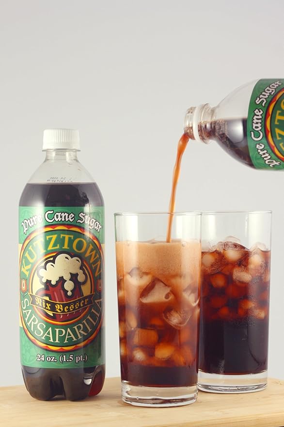 AmishTastes Kutztown Sarsaparilla Soda Famous Amish Drink 4Ct. 24 Oz. Bottles