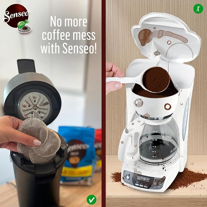 Senseo Classic Medium Roast Coffee Pods – 240 Count (5 Packs) – Smooth &amp Balanced Flavor with Rich Crema – Compatible with Senseo &amp PeleCom Machines – Single-Serve Coffee Pads for Fresh Aroma