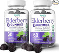 Elderberry Gummies with Vitamin C and Zinc - Immune Booster Elderberry Gummies For Adults and Kids - Vegan Natural Ingredients Defense Multivitamins with Antioxidant Support (120 Gummies)
