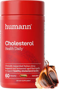Humann Cholesterol Health Daily Cholesterol &amp Lipid Support Supplement Citrus Bergamot and Aged Black Garlic 60 Capsules
