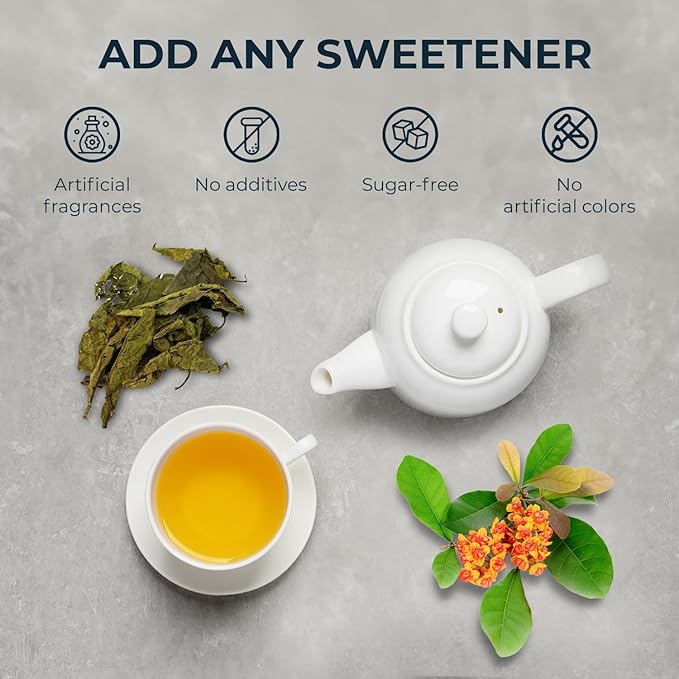 Celastrus Hindsii Leaf Tea - Re-Steep Pure Whole Leaves Vacuum Sealed - 4.23 oz Support HealthSystem Natural Herbal Tea No Sugar No Additives