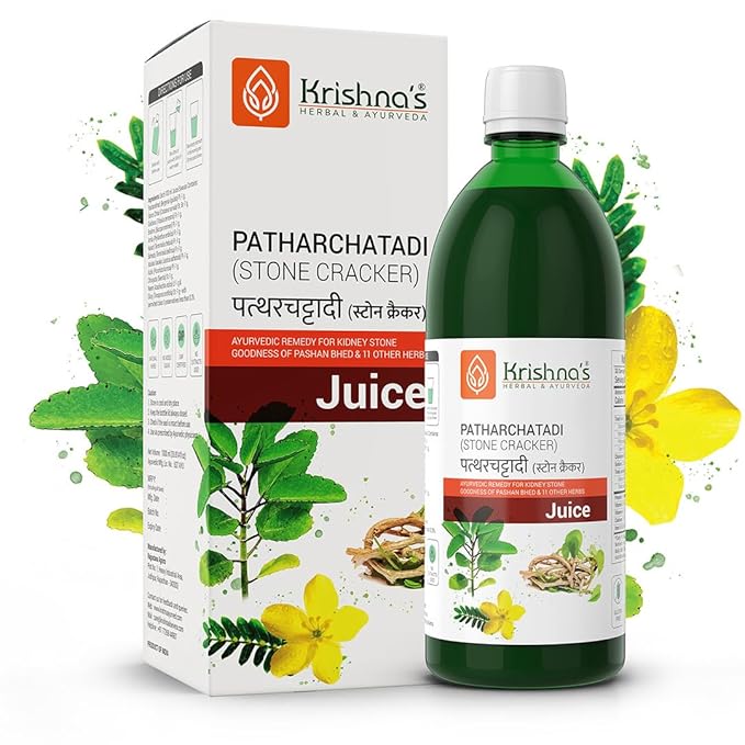Krishna's Herbal &amp Ayurveda Pathar Juice Chatadi - Dissolve or Break The Stone 1000 ml
