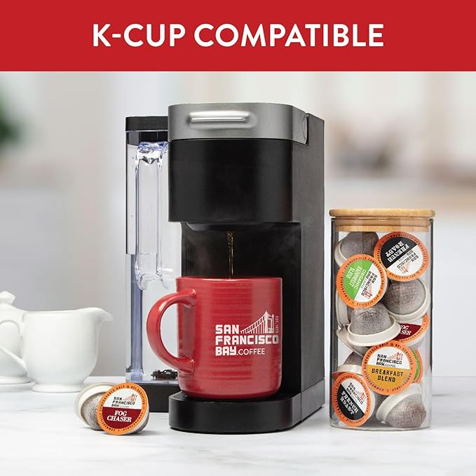 San Francisco Bay Compostable Coffee Pods - Original Variety Pack (120 Ct) K Cup Compatible including Keurig 2.0 French Breakfast Fog Organic Rainforest