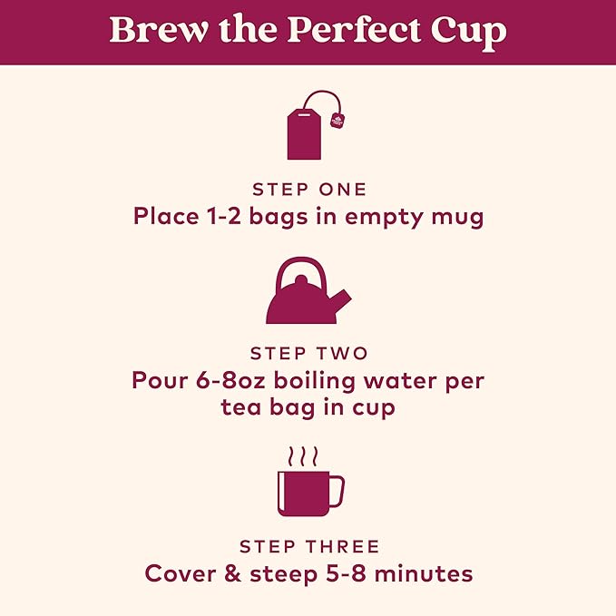 ORGANIC INDIA Tulsi Hibiscus Tea Bags - Holy Basil Herbal Tea Stress Relieving Calming Immune Support USDA Organic Caffeine Free -18 Bags 3 Pack